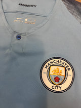 Authentic Mahrez #26 Manchester City 2018-19 Home Football
