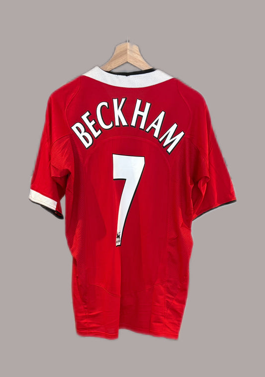 Vintage #7 Beckham Manchester United 2004 Home football shirt