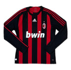 Maillot Ronaldinho #80 AC Milan Domicile 2008-09 Authentique