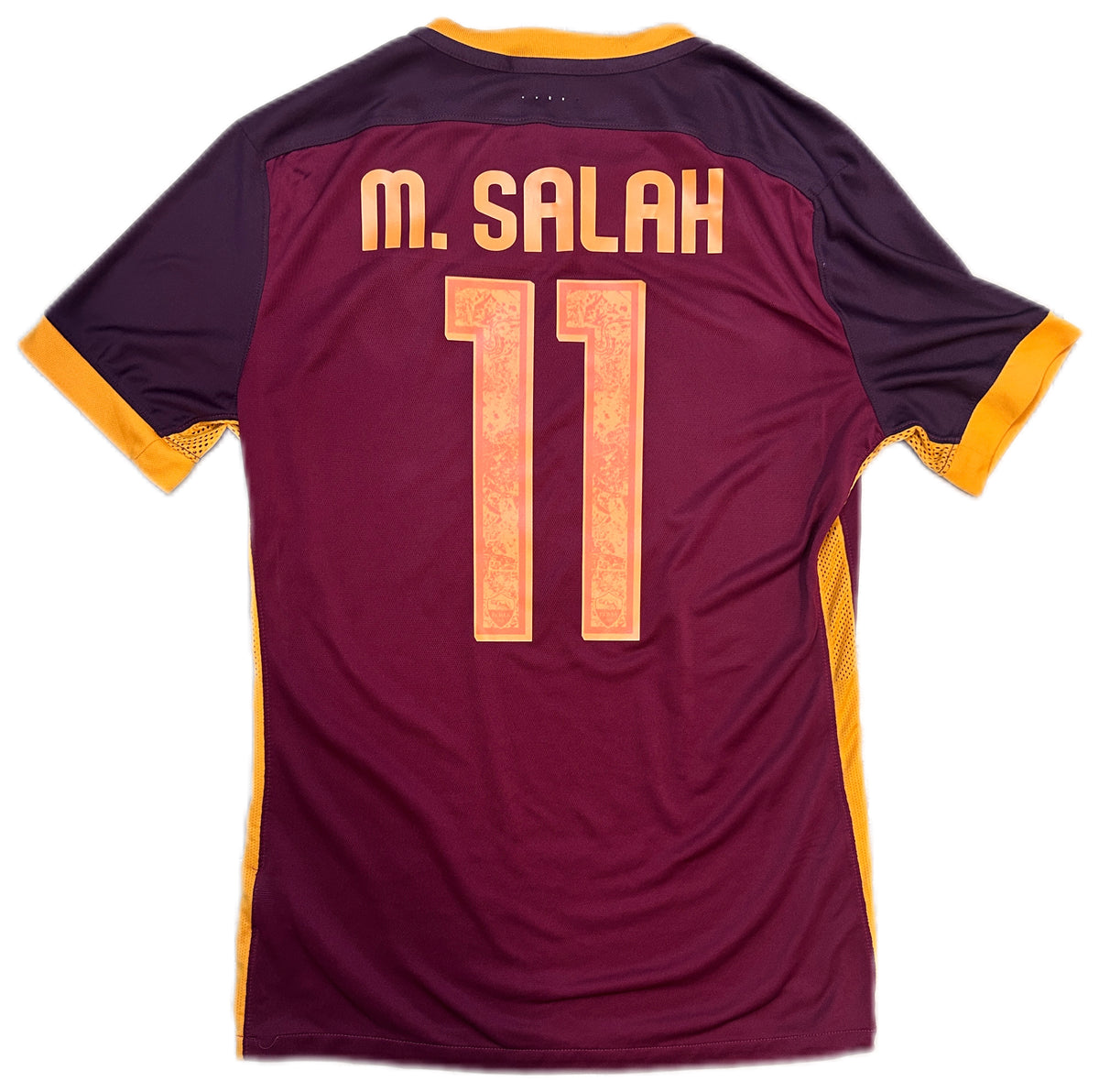 Authentic M.Salah #11 AS Roma 2015-16 Home Football