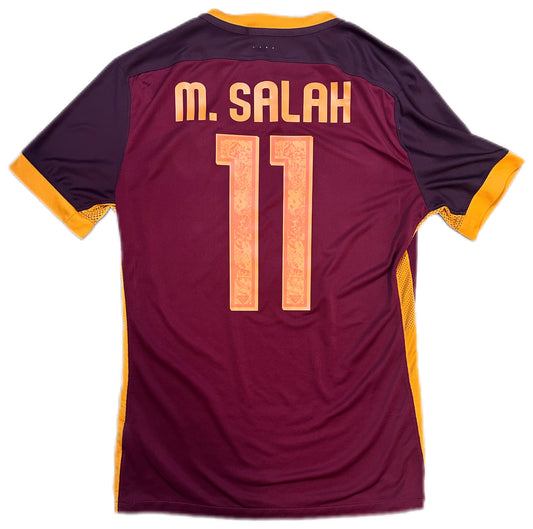 Authentic M.Salah #11 AS Roma 2015-16 Home Football