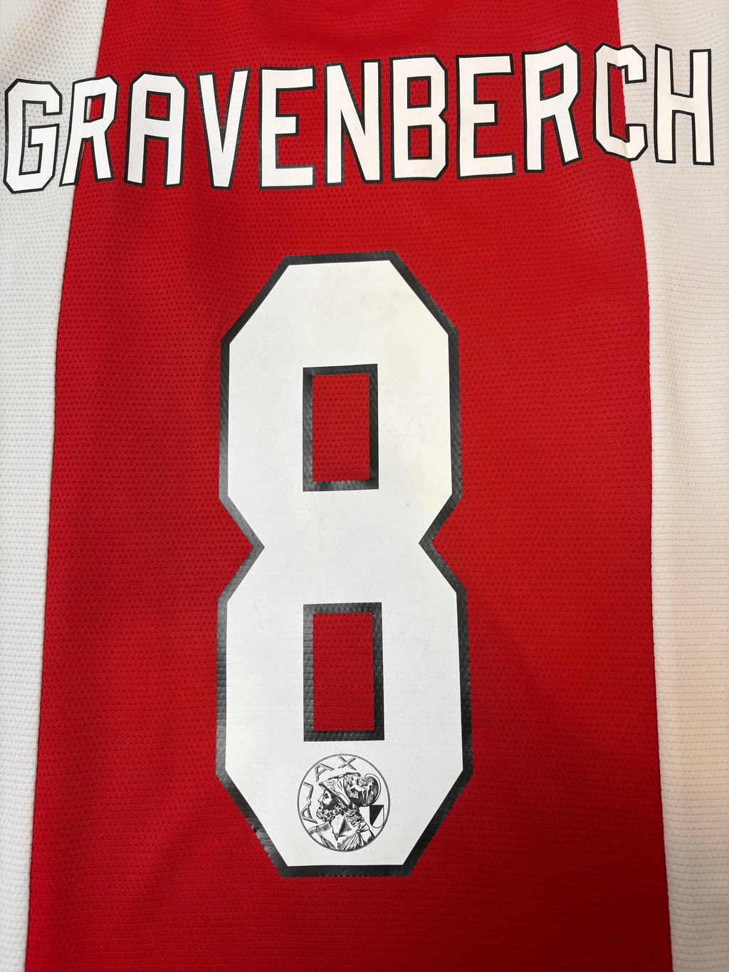 Authentic Gravenberch #8 Ajax 2021-22 Home Football