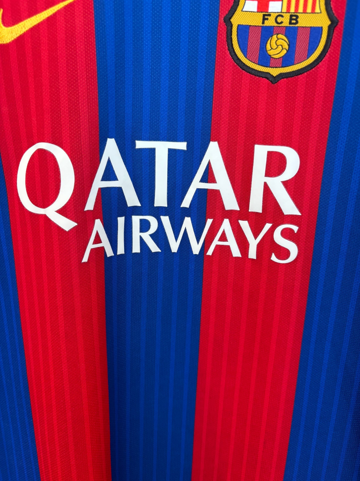Vintage #10 Messi FC Barcelona 16-17 Home Football Soccer Jersey