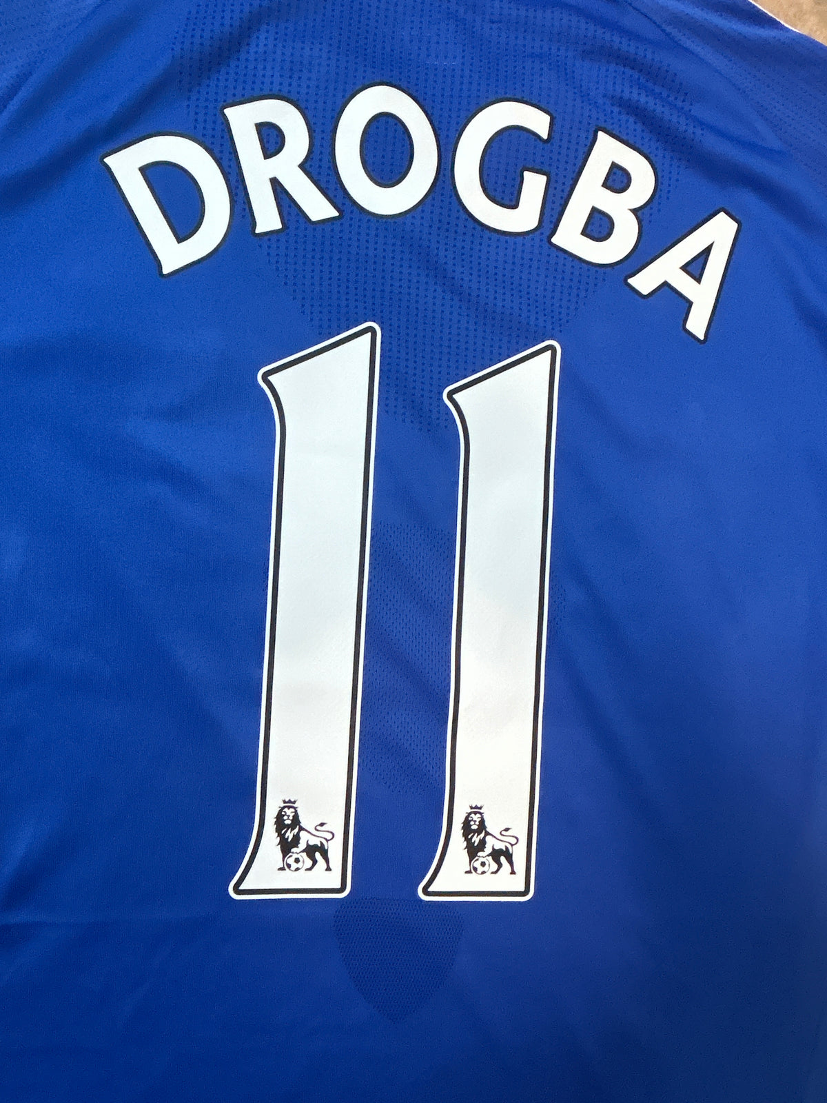 Authentic Drogba #11 Chelsea 2010-11 Home Football