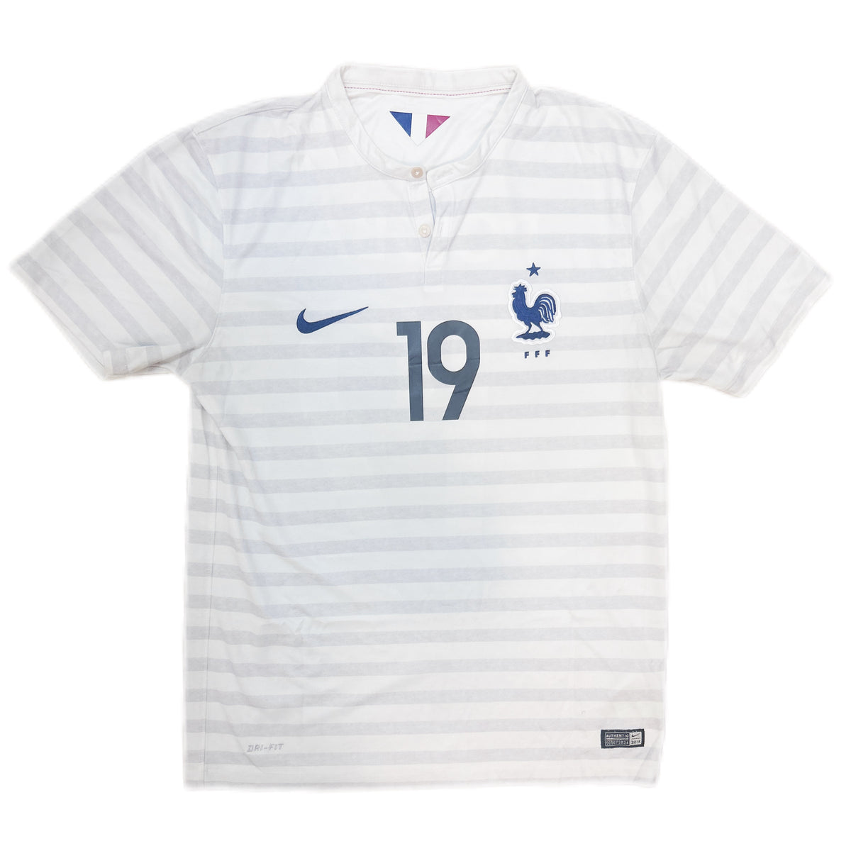 Authentic Pogba #19 France 2014-15 Away Football