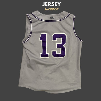 Vintage #13 Seymour Cut Baseball Vest Purple/Gray