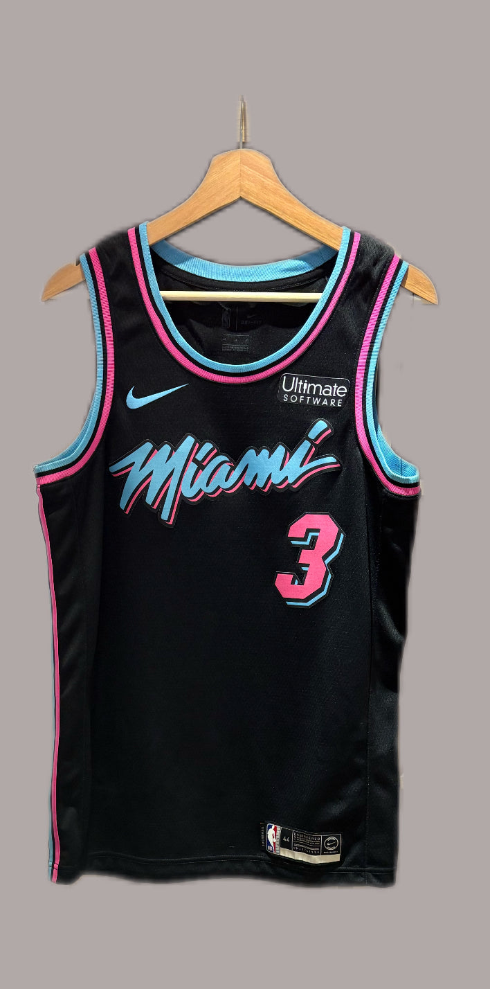 Vintage Dwyane Wade Miami Heat Nike City Edition "Miami Vice" Basketball Jersey