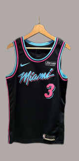 Vintage Dwyane Wade Miami Heat Nike City Edition "Miami Vice" Basketball Jersey
