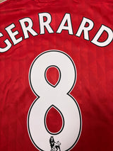 Authentic Gerrard #8 2010-11 Liverpool home Football