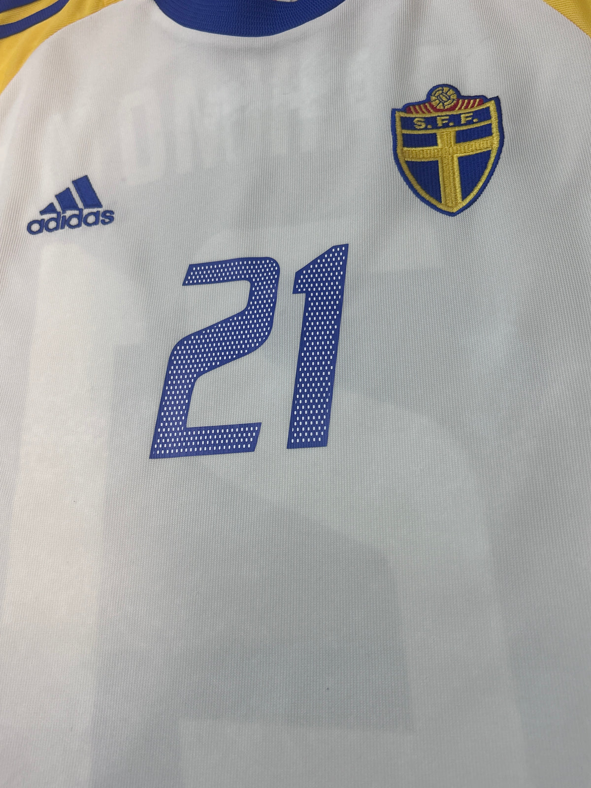 Authentic Ibrahimovic #21 Sweden 2002-03 Away Football