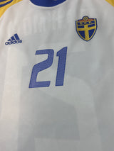 Authentic Ibrahimovic #21 Sweden 2002-03 Away Football