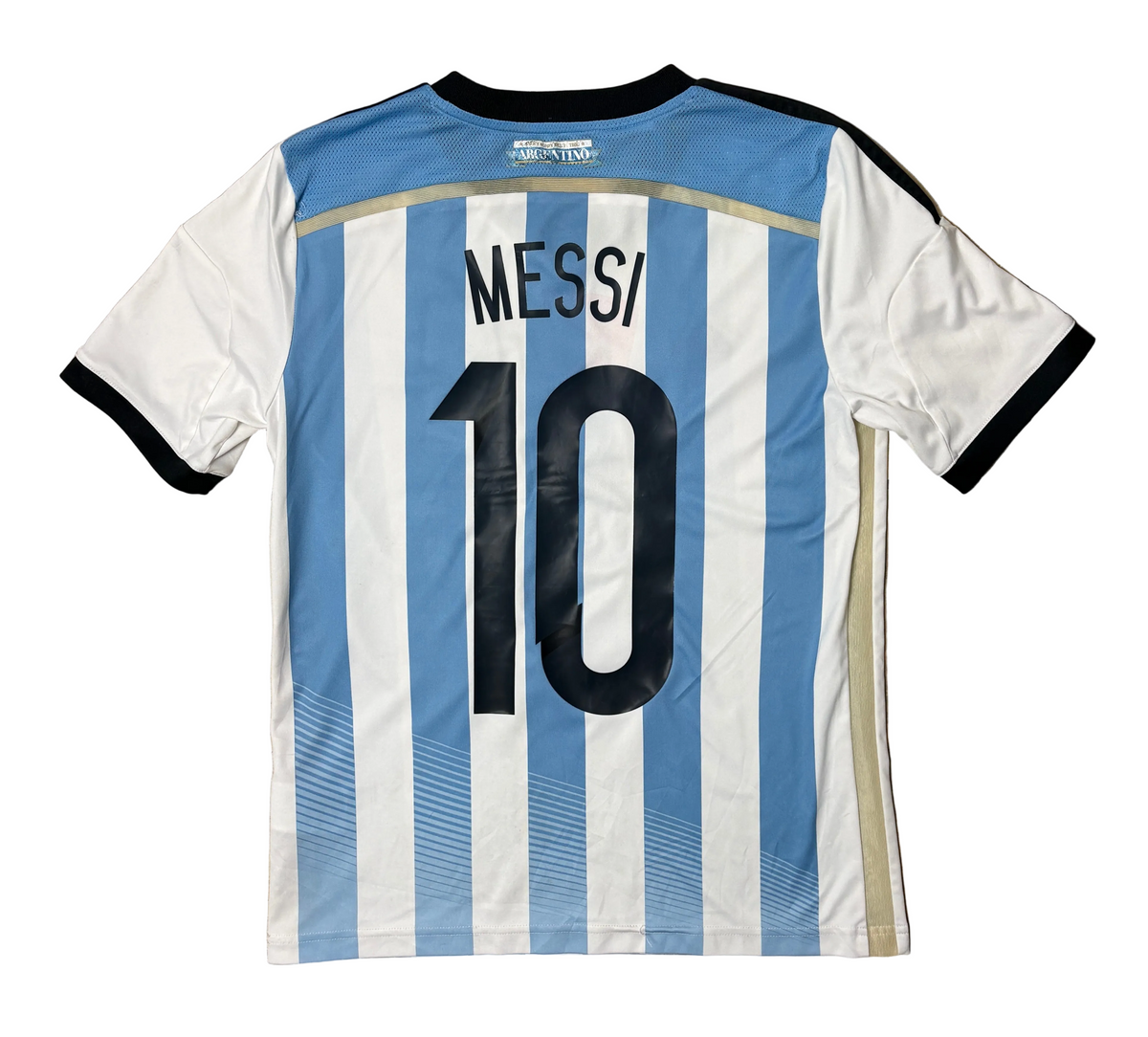 Authentic #10 Messi Argentina 2013-14 Home Football