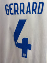 Authentic Gerrard  #4 England 2014-15 Home Football