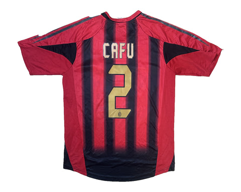 Authentic #2 Cafu AC Milan 2005-06 Home Football