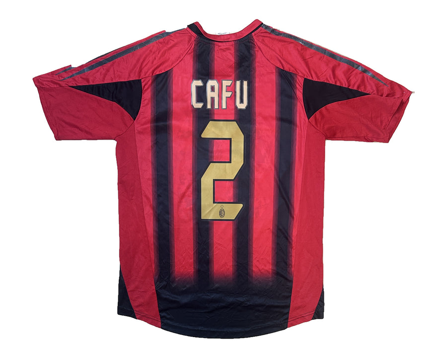 Authentic #2 Cafu AC Milan 2005-06 Home Football