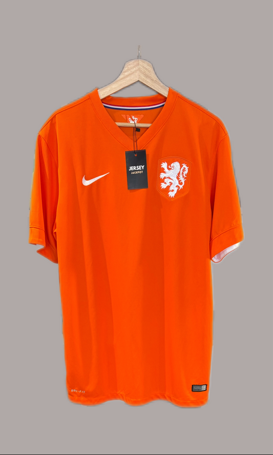 Authentic Netherlands 2014 Home Football Jersey