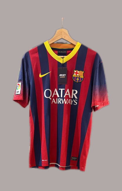 Vintage Barcelona 2013/14 Home Football Shirt
