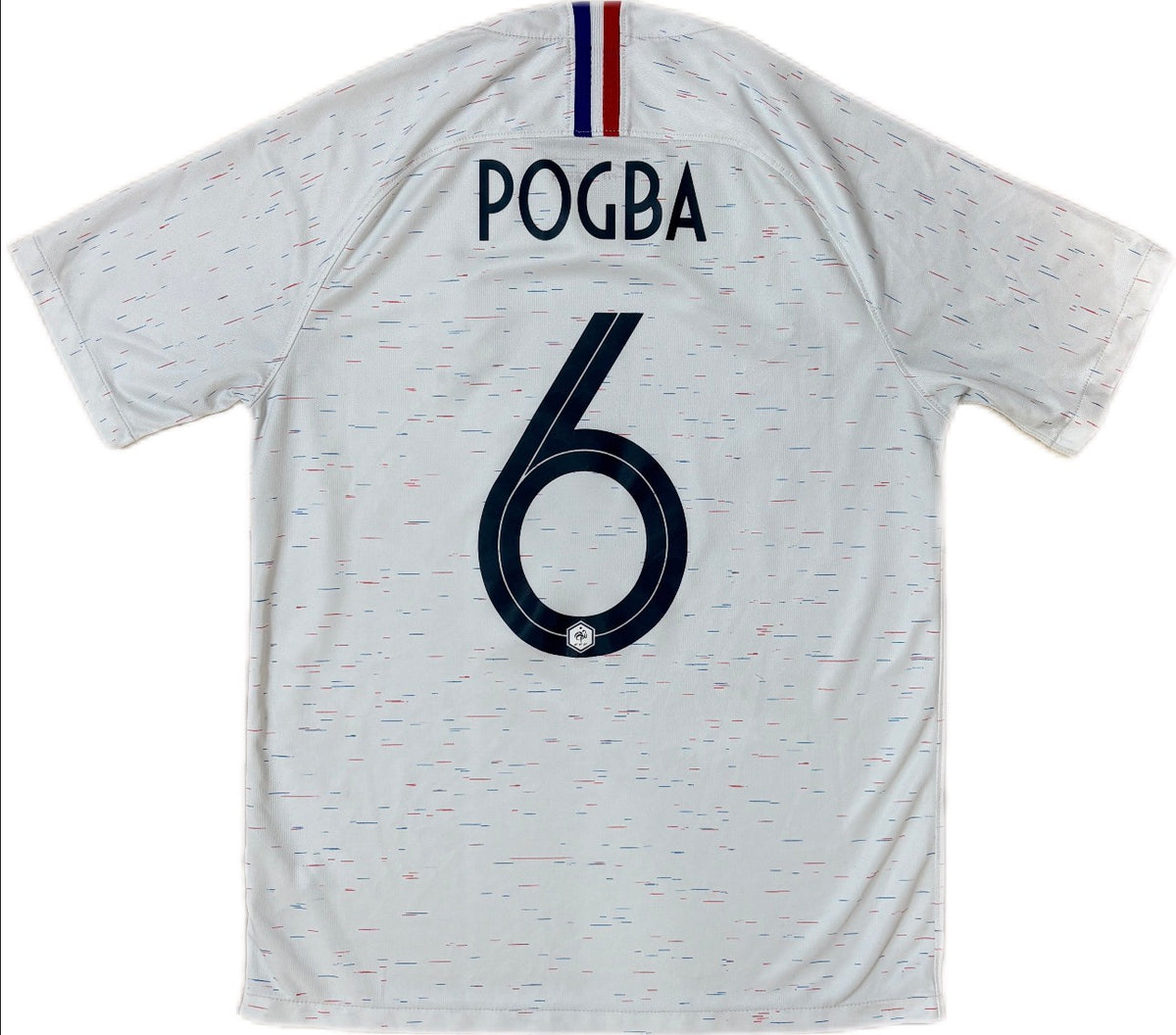 Authentic #6 Pogba France 2018 away Football
