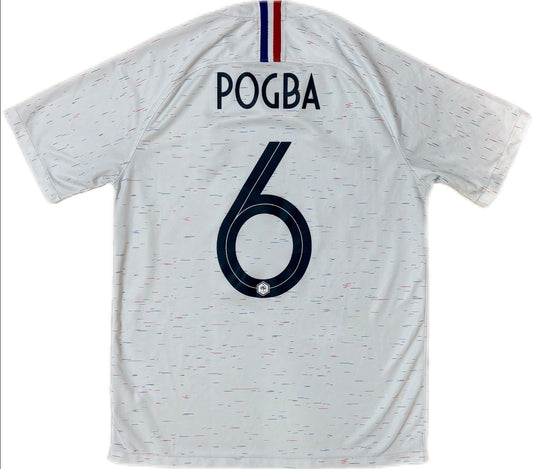 Authentic #6 Pogba France 2018 away Football