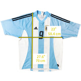 Authentic Batistuta #9 Argentina 2002-04 Home Football