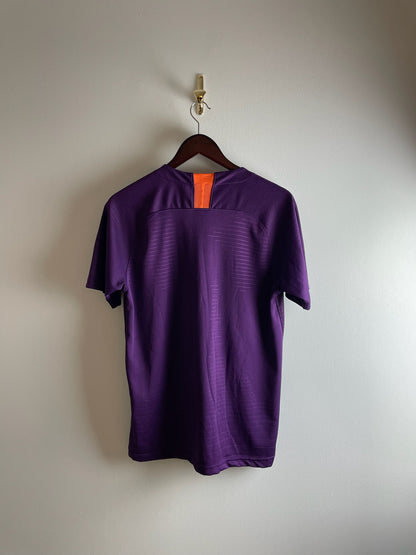 Vintage Manchester City 2018/19 Third Kit Football T-Shirt Purple Men‰۪s L