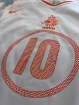 Authentic v.Nistelrooy #10 Netherlands 2006-08 Away Football T-Shirt