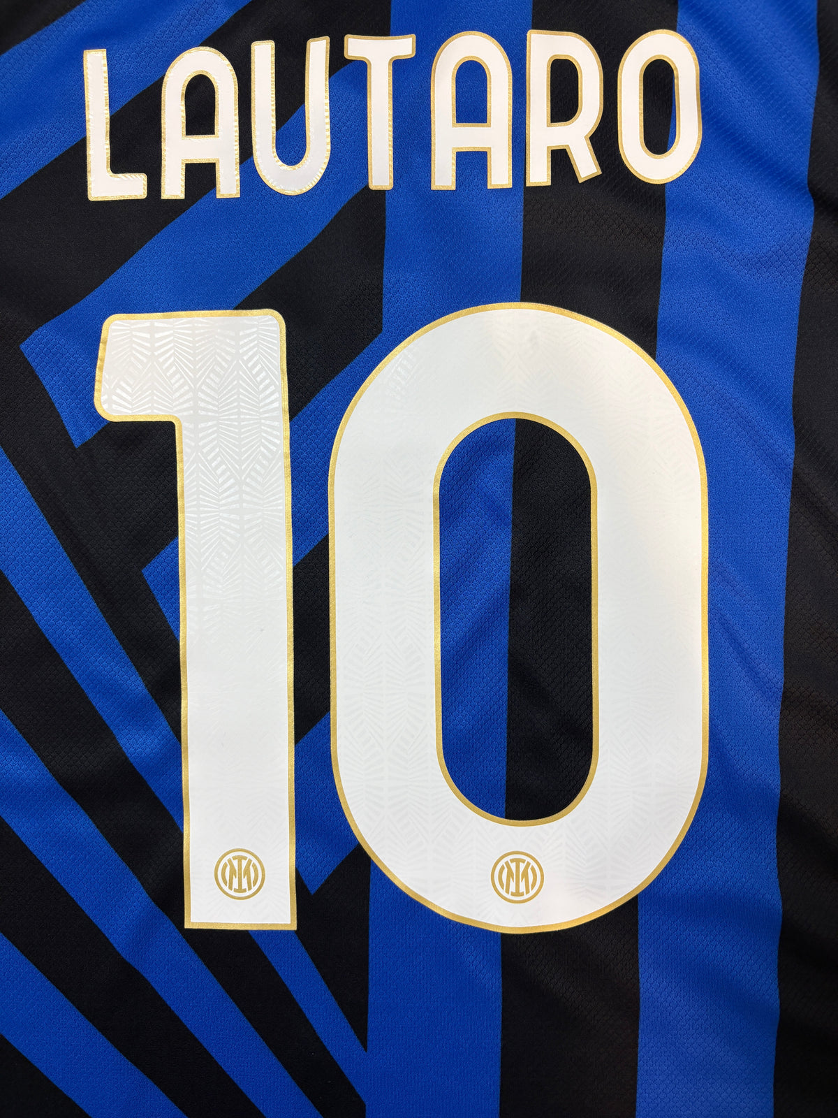 Authentic Lautaro #10 Inter Milan 2024-25 Home Football