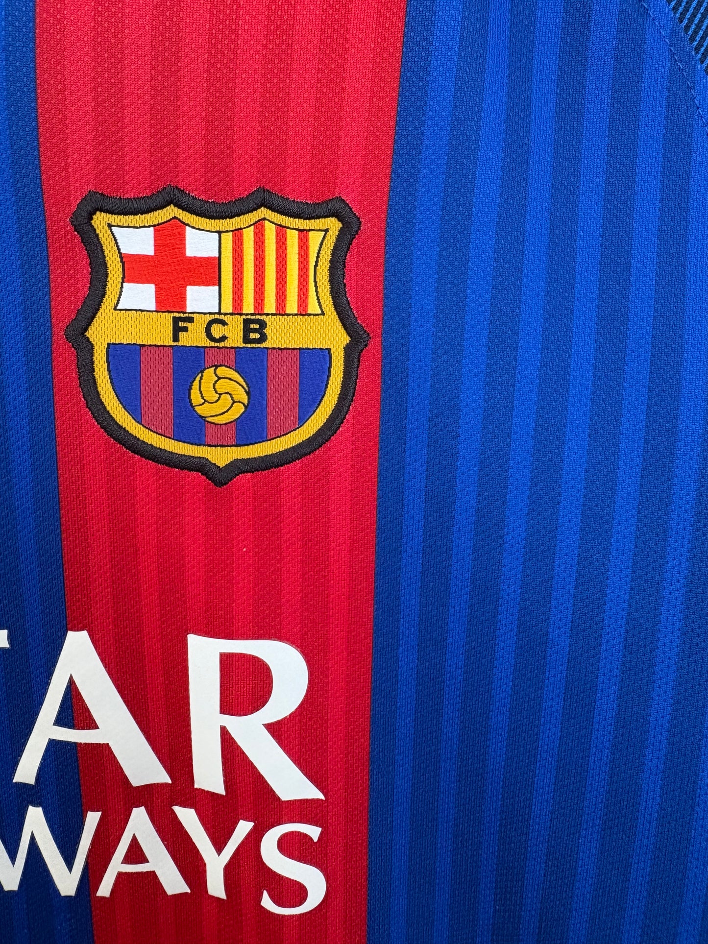 Vintage #10 Messi FC Barcelona 16-17 Home Football Soccer Jersey