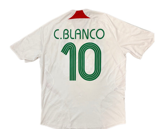 Authentic #10 C.Blanco Mexico 2007-08 Away Football