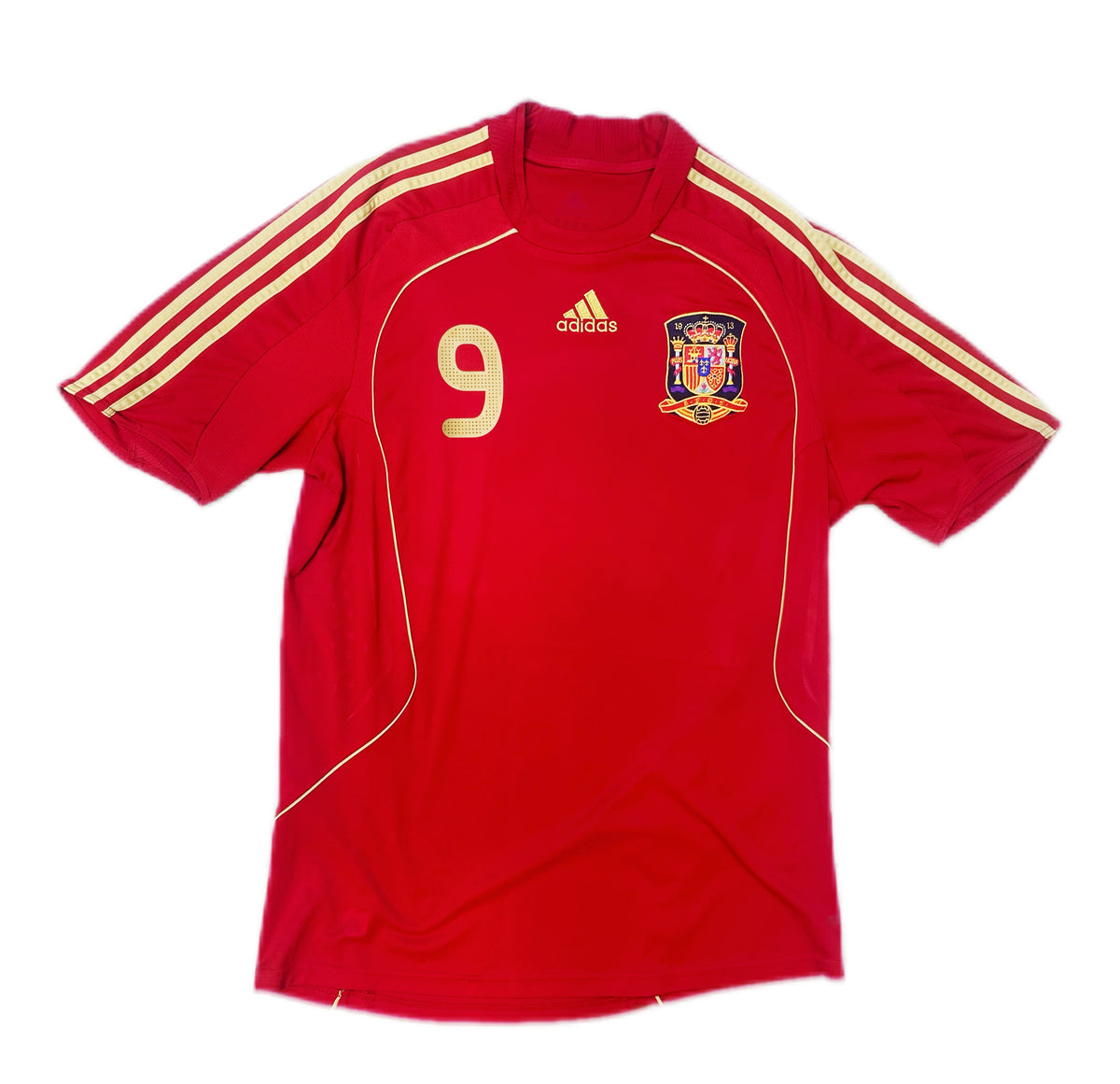 Authentic Torres #9 Spain 2007-09 Home Football