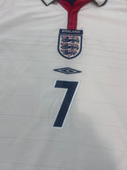 Authentic Beckham #7 England 2003-05 Home Football