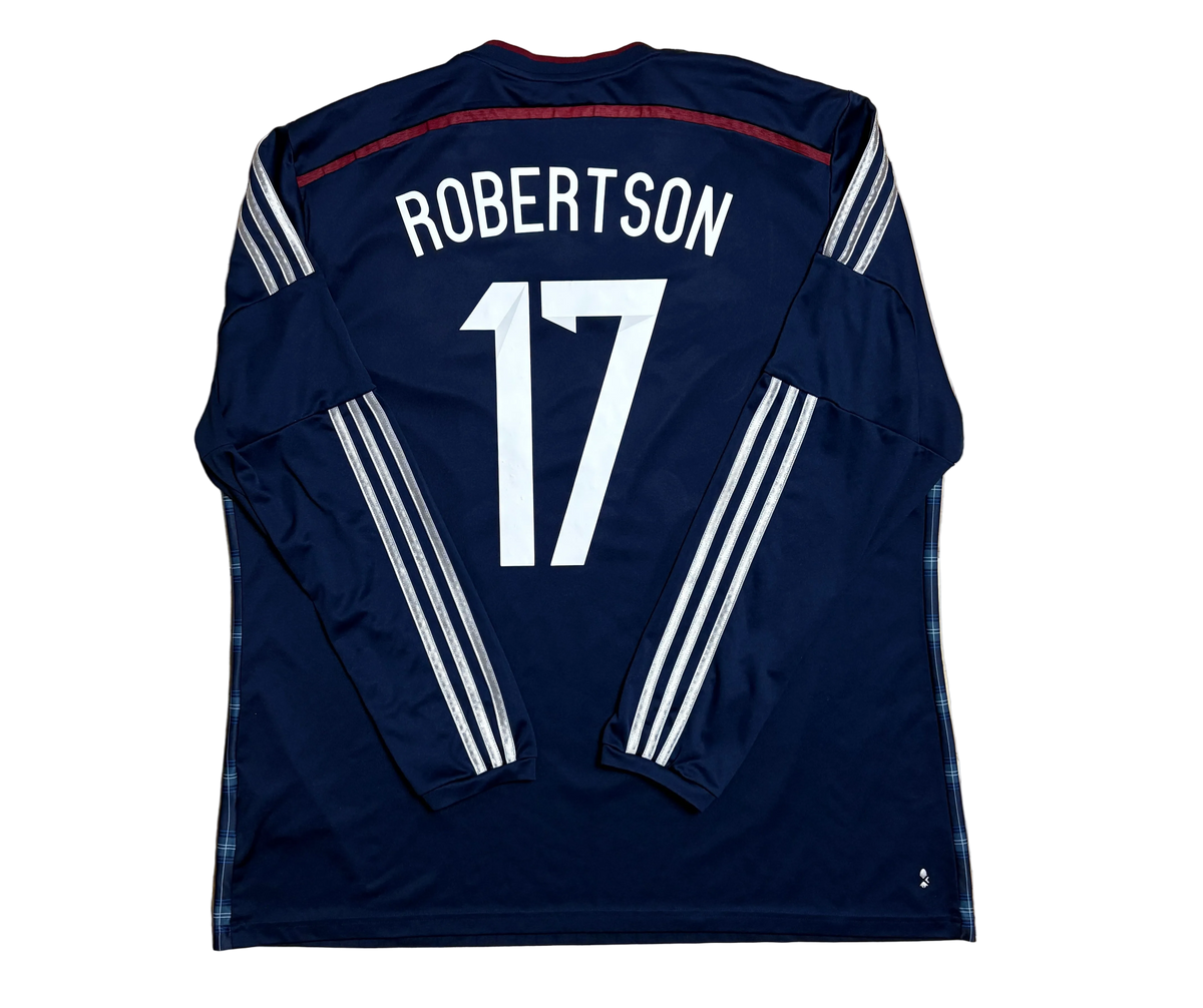 Authentic Robertson #17 Scotland 2014-15 home Football
