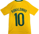 Authentic Ronaldinho #10 Brazil 2010-11 Home football