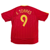 Authentic F.Torres #9 Spain 2006-08 Home Football