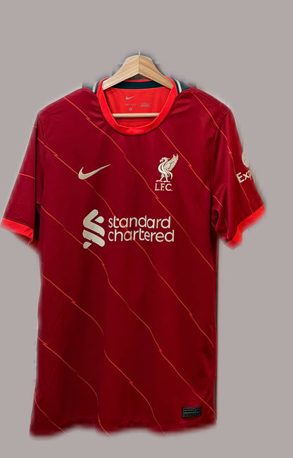 Vintage #9 Mané Nike Men's Liverpool 2021/22 Home Football Jersey