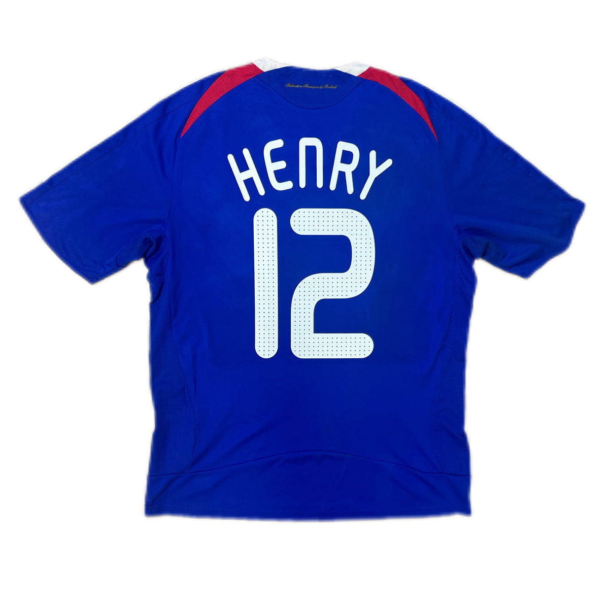 Authentic Henry #12 France 2007-08 Home Football