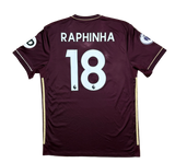Authentic Raphinha #18 Leeds United 2020-2021 Away Football