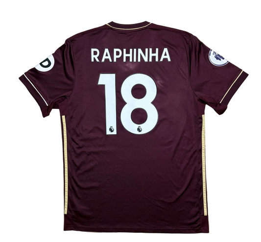 Authentic Raphinha #18 Leeds United 2020-2021 Away Football
