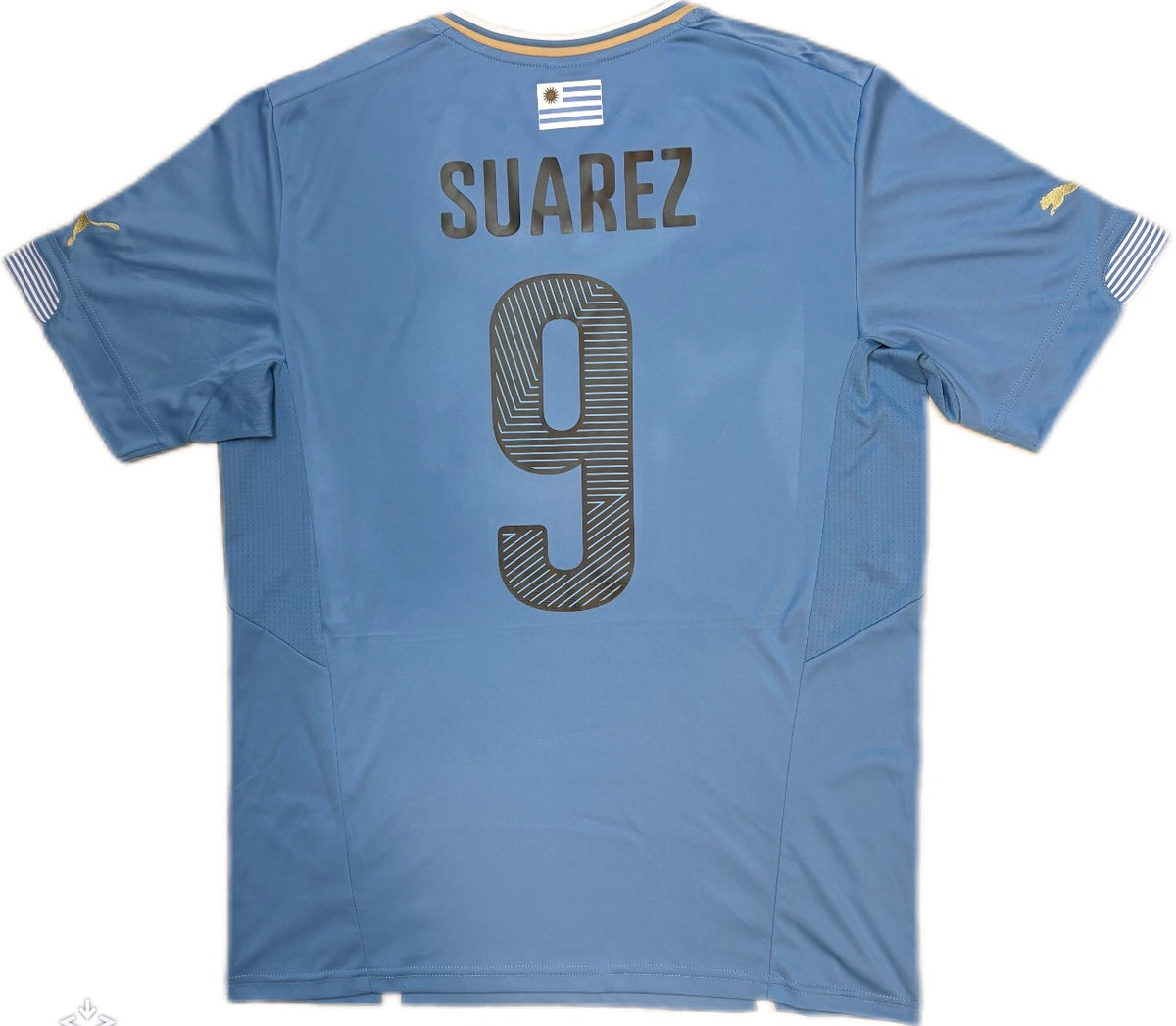 Authentic Suarez #9 2014-15 Home Uruguay Football