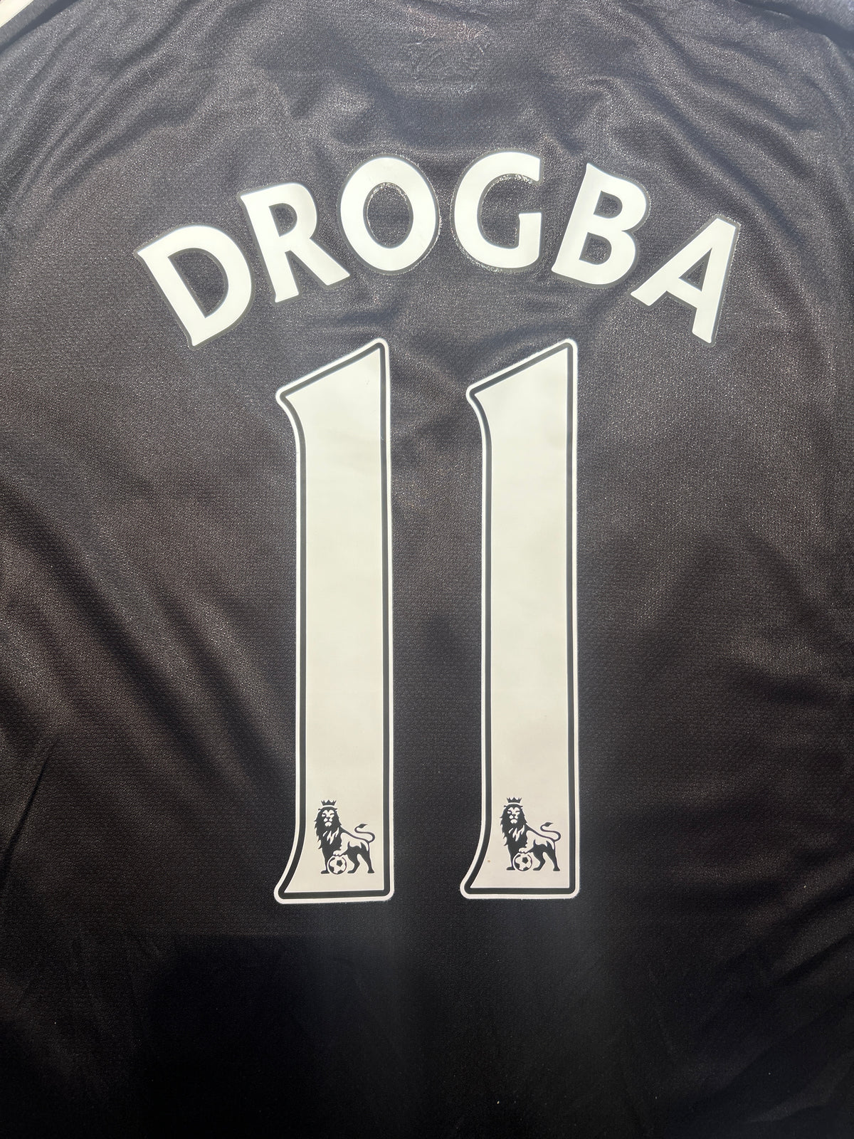 Authentic Drogba #11 Chelsea 2008-09 Away Football L/S