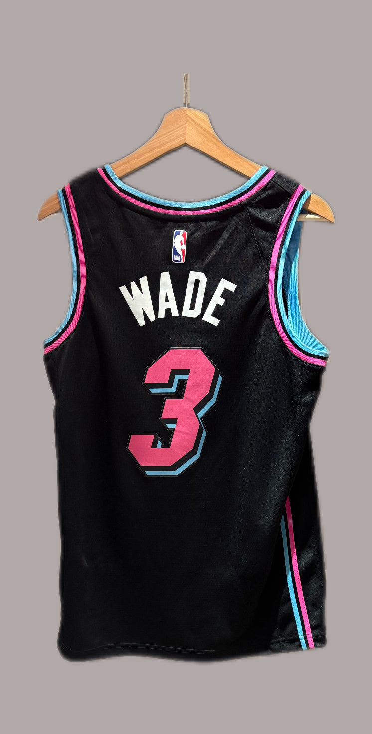 Vintage Dwyane Wade Miami Heat Nike City Edition "Miami Vice" Basketball Jersey