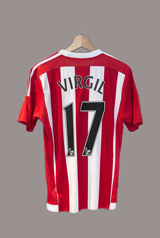 Vintage Virgil #17 Southampton FC 2015/16 Home Football Shirt