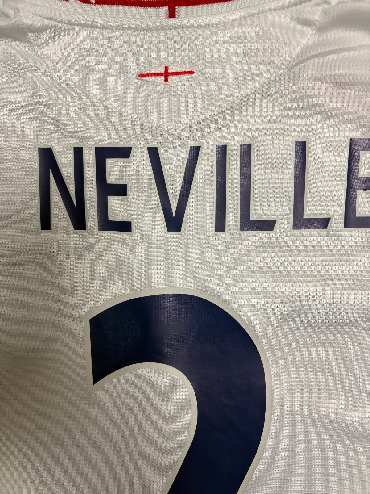 Authentic G.Neville #2 England 2005-07 home football