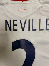 Authentic #2 G.Neville England 2005-07 home football