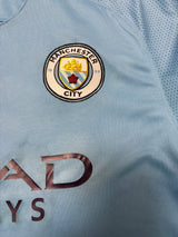 Authentic Kun Agüero #16 Manchester City 2017-18 Home football