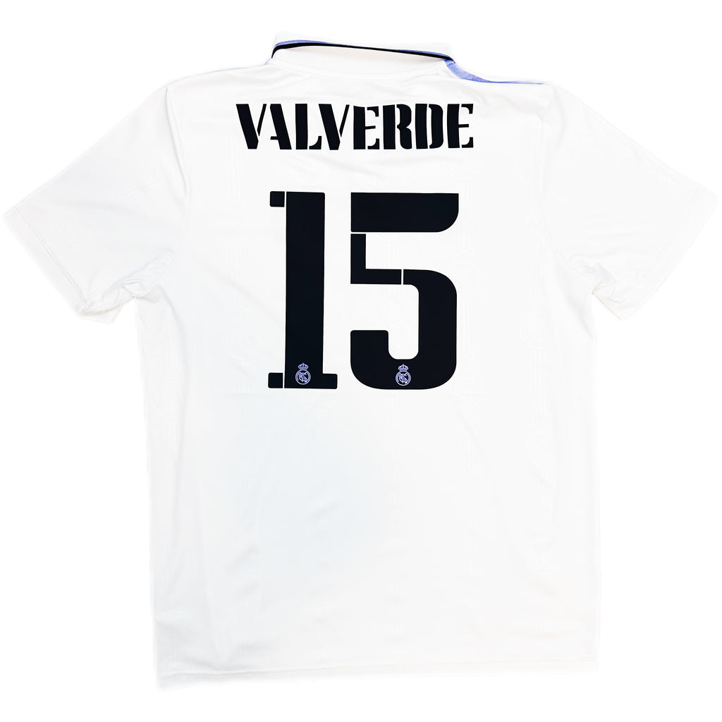 Authentique maillot de football domicile Valverde #15 Real Madrid 2022-23