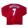 Maillot de football domicile authentique de Ronaldo #7 Manchester United 2004-06