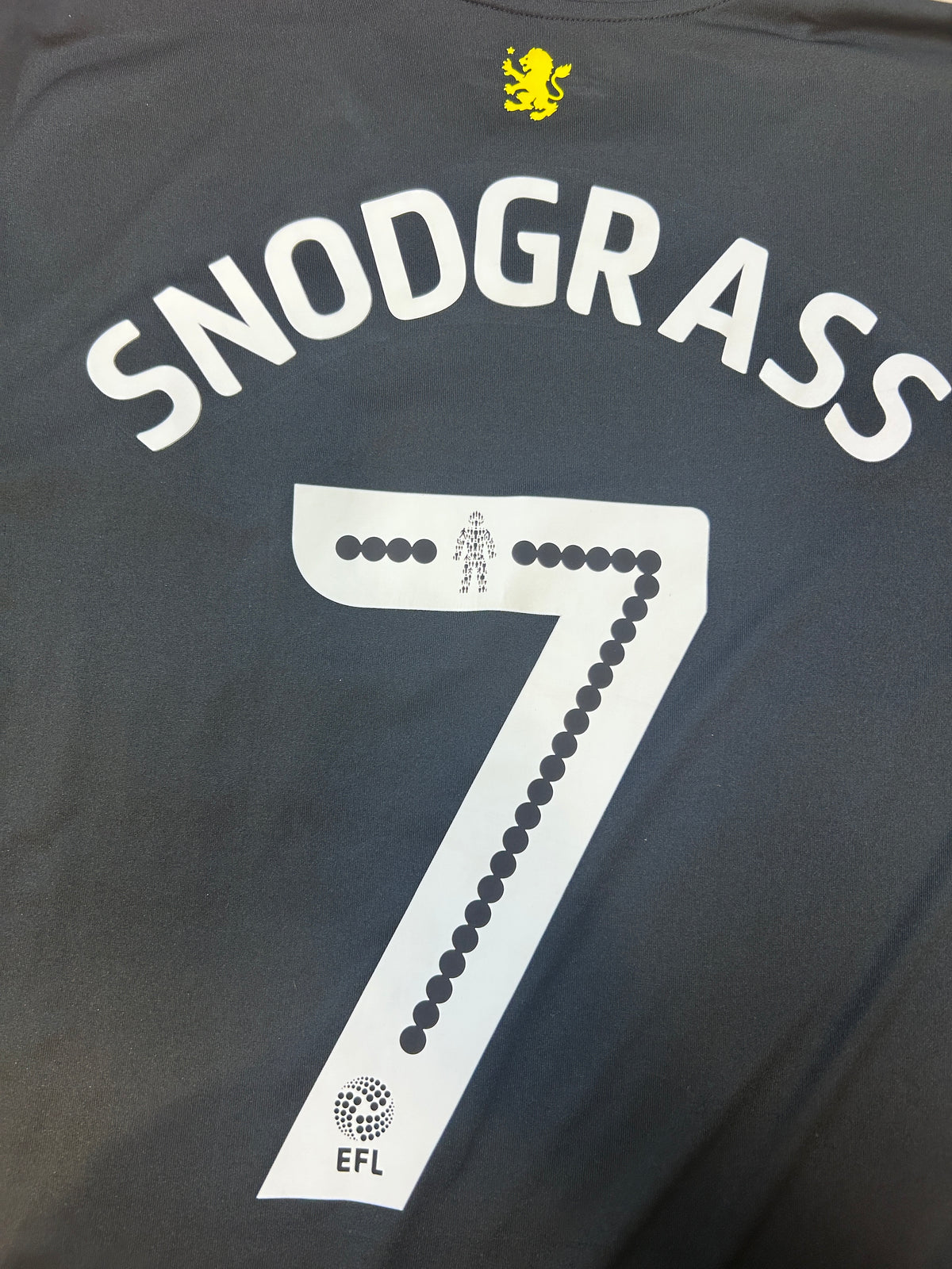 Authentic Snodgrass #7 Aston Villa 2017-18 Away Football
