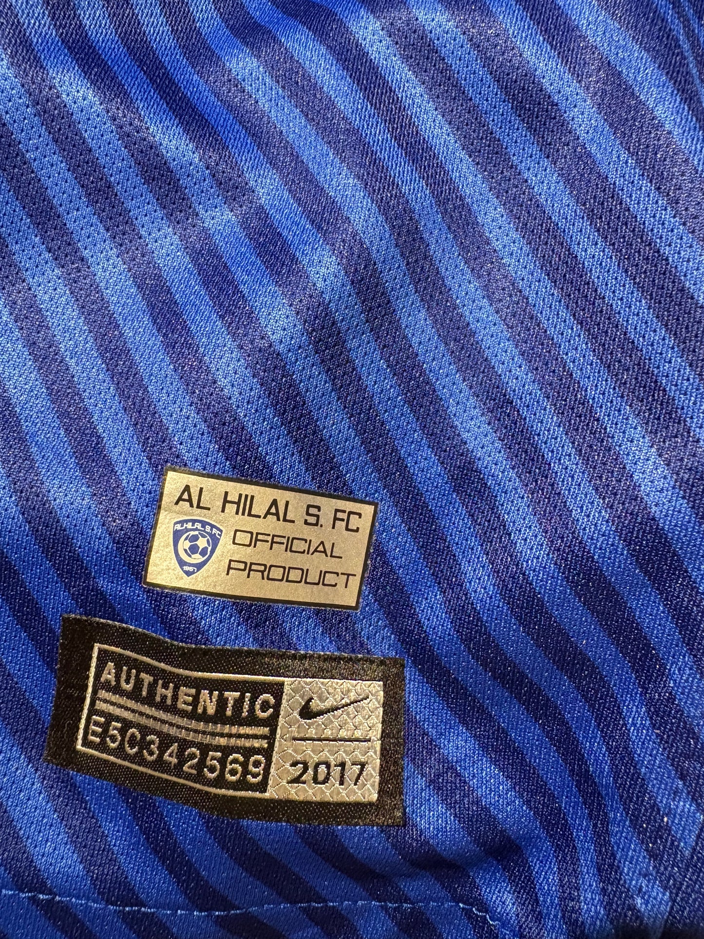 Vintage Nike Al Hilal 2017-18 Home Jersey.