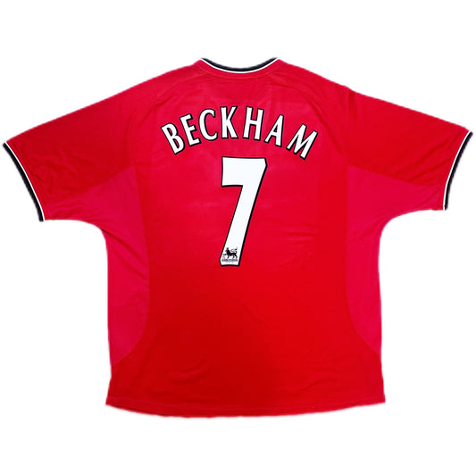 Authentic Beckham #7 Manchester United 2000-01 Home Football